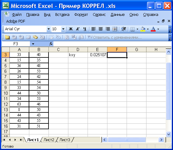 Инструменты excel